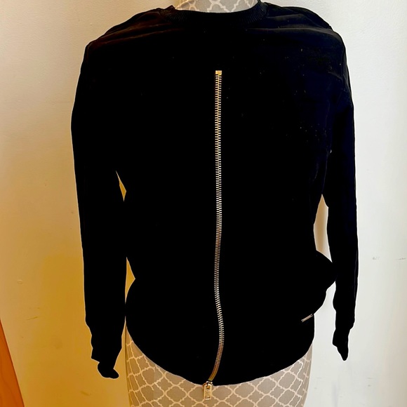 Diesel black sweater with zipper in front - Picture 1 of 3
